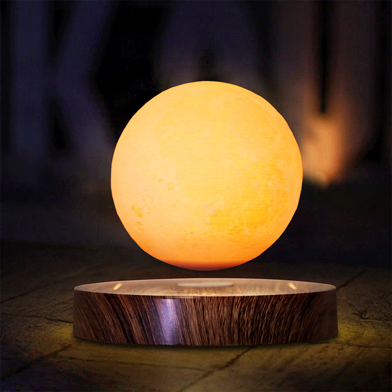 Creative Bronntanais Baile Maisiúcháin Oifige Maisiúcháin Seomra suí Soilsiú Tadhall Teagmháil Lasc Maighnéadach Snámh tábla 3D Dovitating Moon Moon