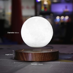 Creative Bronntanais Baile Maisiúcháin Oifige Maisiúcháin Seomra suí Soilsiú Tadhall Teagmháil Lasc Maighnéadach Snámh tábla 3D Dovitating Moon Moon