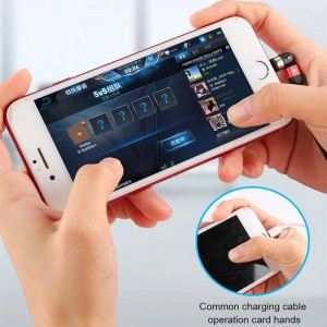 2ú Gen 540 rothlú micrea-USB cineál C Muirearú Maighnéadach Cábla Muirearú Níolón Braided Maighnéadach Muirearú Fast USB Cábla