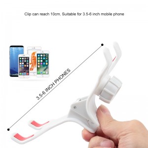 Simplí Fón Póca Solúbtha Sealbhóir Crochta Muineál Crochta Leaba Lúibe Lúibe 360 ​​Fóin Céime Seastán Seastán do iPhone Xiaomi Huawei