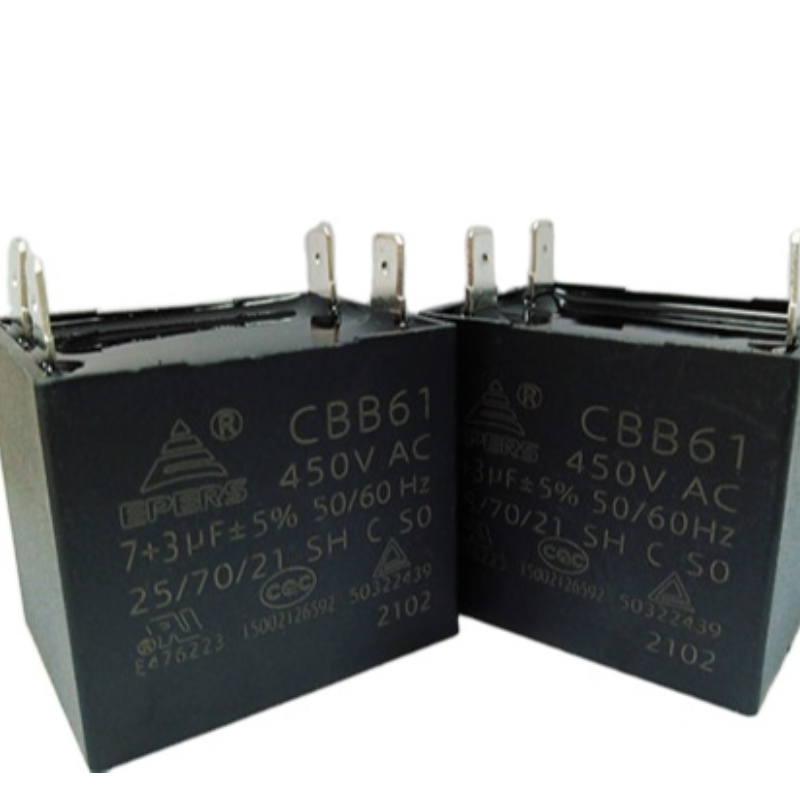 7+3uf 450V 25/70/21 CQC 50/60Hz SH S0 C cbb61 kondensaator superventilaatorile