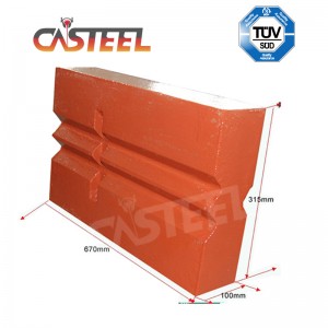 Páirteanna crusher chun dramhaíl a thógáil agus athchúrsáil asfalt