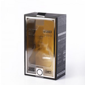 Priontáil Pet Fuinneog Car Charger USB Cábla Bosca Só Boscaí Pacáistithe Dubh USB