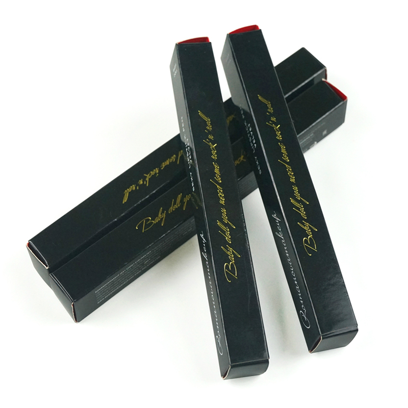 Díol Te Saincheaptha Priontáil Lipstick Lipstick Beag Páipéar Folding Bosca Pacáistithe Snasta