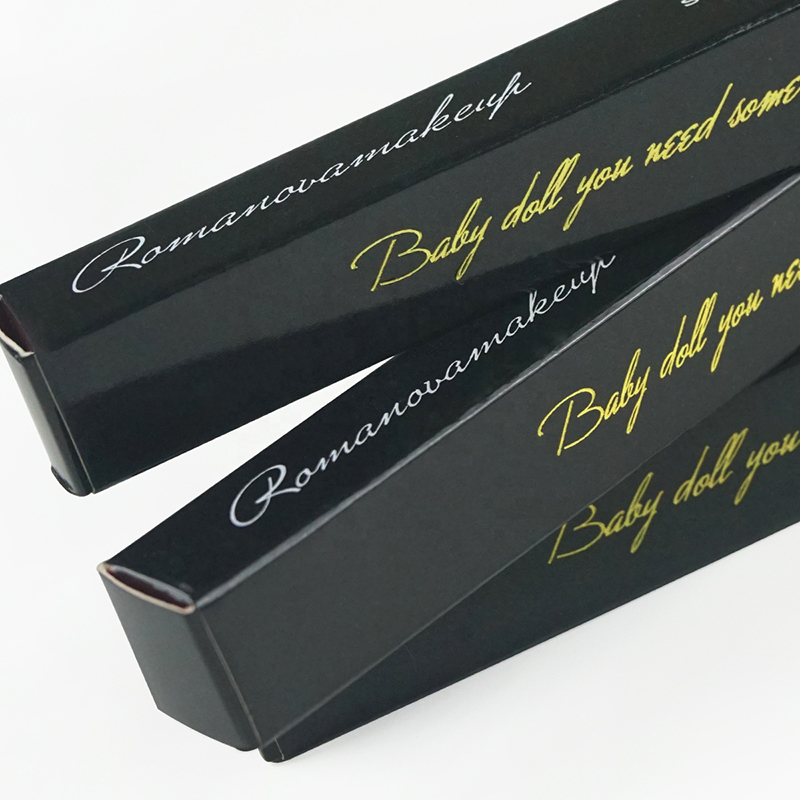 Díol Te Saincheaptha Priontáil Lipstick Lipstick Beag Páipéar Folding Bosca Pacáistithe Snasta