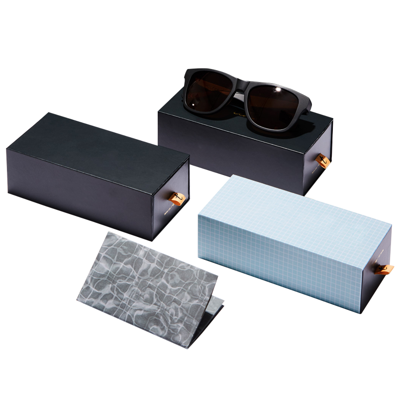 Ard-chaighdeán Dronuilleog Saincheap Priontáil Lógó Sunglasses Pacáistiú Bosca Bronntanais Bosca Bronntanais Mórdhíola Sunglasses Stíl Drawer