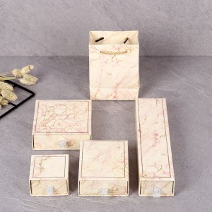 Cardboard Marble Slider Jewelry Pacáistiú PACÁISTIÚ Earring Cairtchlár UV Athchúrsáilte UV Vearnais stampála cabhraithe