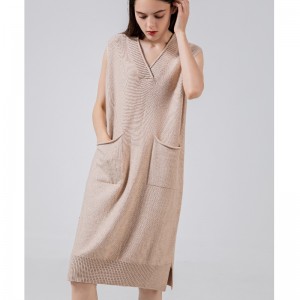 Treocht faiseanta Joker Cniotáilte V-Muineál Vest 68028#