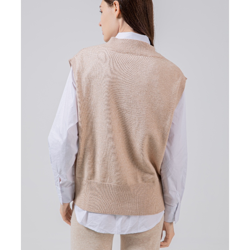 Treocht faisin Bonn simplí Joker Leisure Knitting Vest 68039#