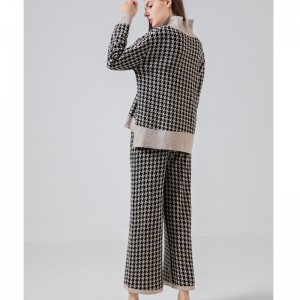 Joker ócáideach faiseanta cniotáilte Qianbird-plástráilte oireann dhá phíosa 69002n