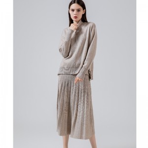 Treochtaí Faisin Cniotáilte Sraith Sciorta Cniotáilte Cniotáilte de dhá phíosa 69022n