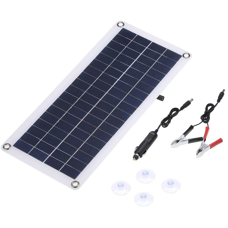 TYL 12W 18V 18V 435 * 200 * 2.5mm Polysilicon Painéal Gréine do RV Bád Díosaí RV DC5V NDC12V 12W Aschur Dúbailte USB