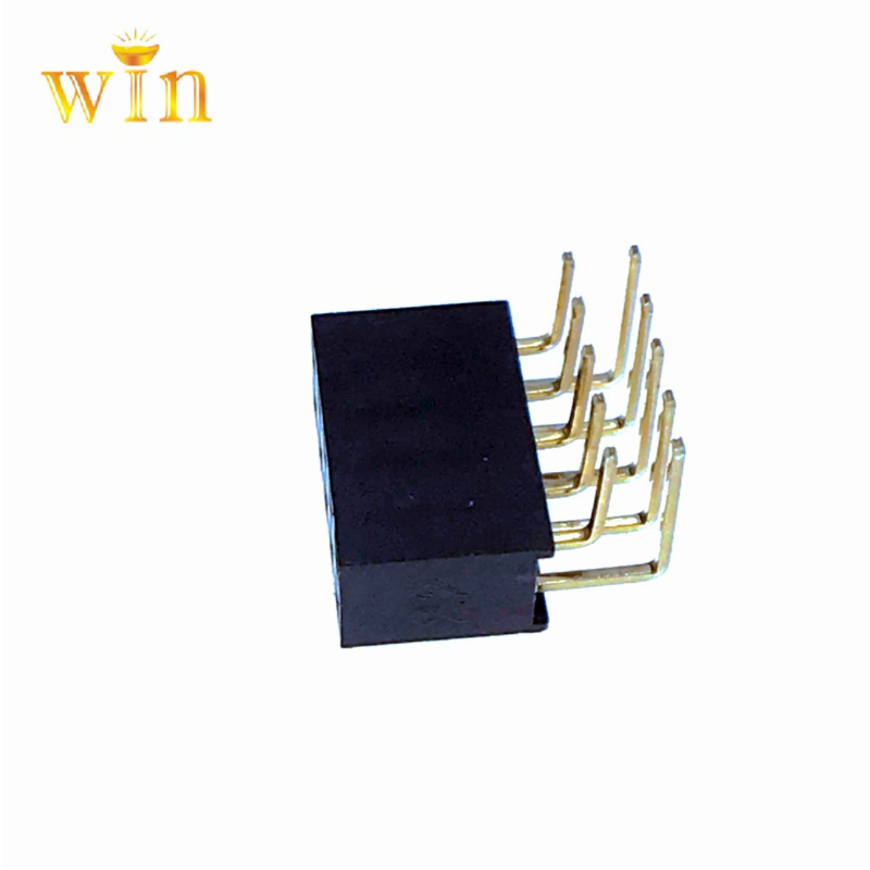 2.54mm 2x5p Ceart-uillinn DIP DIB DÍOSPÓID CHUIDEACHTA FHEABHSÚ
