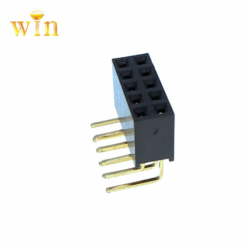 2.54mm 2x5p Ceart-uillinn DIP DIB DÍOSPÓID CHUIDEACHTA FHEABHSÚ