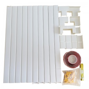 Clúdaíonn PVC cábla trunky Concealer balla corda cábla cábla héadaí cábla eacnamaíoch le haghaidh Sreangáin Sreangáin Balla Clúdach Cábla Plaisteacha