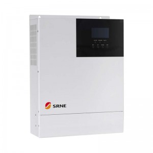 SRNE 5000W Uile-in-One Hibrid Gréine Gearrthóra Gréine Inverter HORIZONTAL 48V 220VAC Sine Tonn Sine 80A Max PV 145V inverter of greille