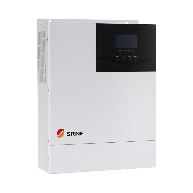 SRNE 5000W Uile-in-One Hibrid Gréine Gearrthóra Gréine Inverter HORIZONTAL 48V 220VAC Sine Tonn Sine 80A Max PV 145V inverter of greille