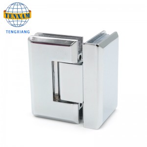 90 Céim Taispeáin Doras Gloine Hinge Clamp Seomra Folctha Cruach dhosmálta