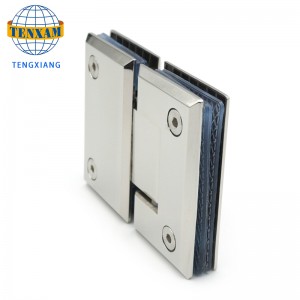 Hinge scáileán cithfholctha 180 céim le haghaidh feistis crua-earraí gloine seomra folctha