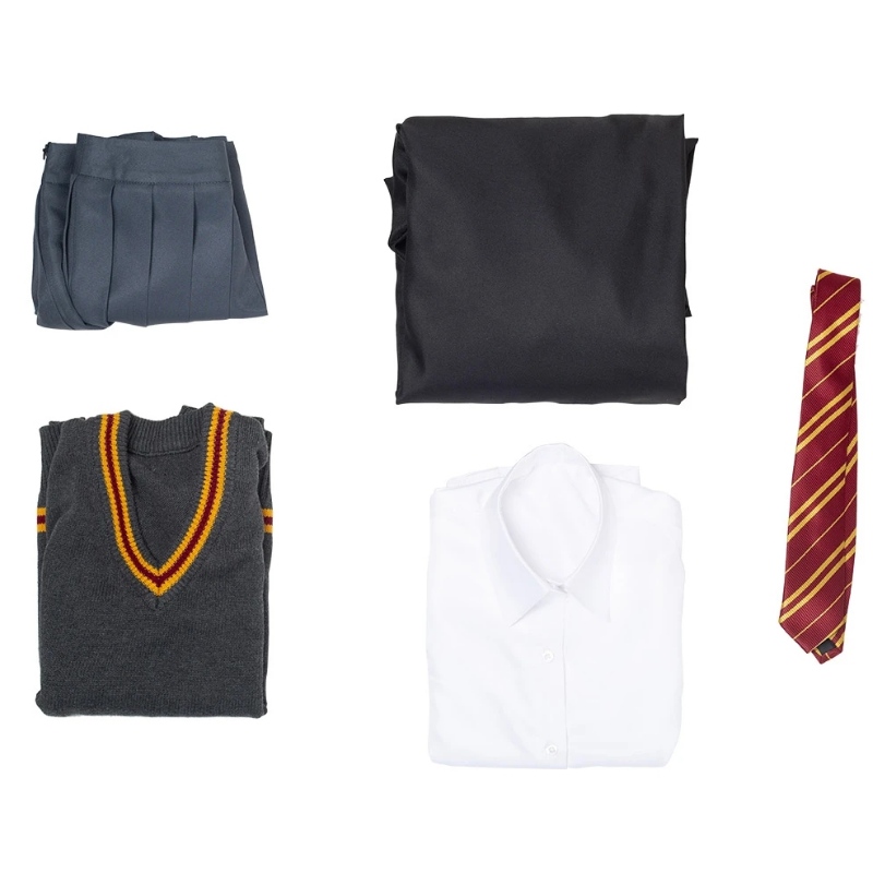Harry Potter Hermione Granger GRYFFindor Cosplay Scoile Ceannaigh mórdhíola Costumes Oíche Shamhna Bulc