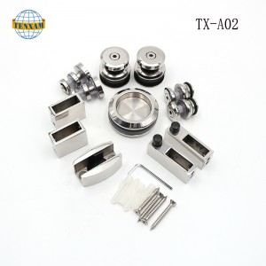 Barr crochta rothaí sorcóir dorais sleamhnáin, córas sorcóir sleamhnáin gloine sleamhnáin