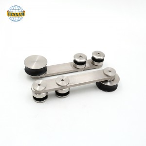 Gloine Doras Sleamhnáin Sleamhnáin Doras Sleamhnáin Crochta Rothaí Sleamhnáin Cruach dhosmálta