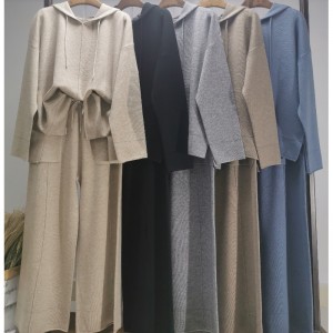 Geansaí olann shimplí shimplí shimplí shimplí dhá phíosa socraithe 69056