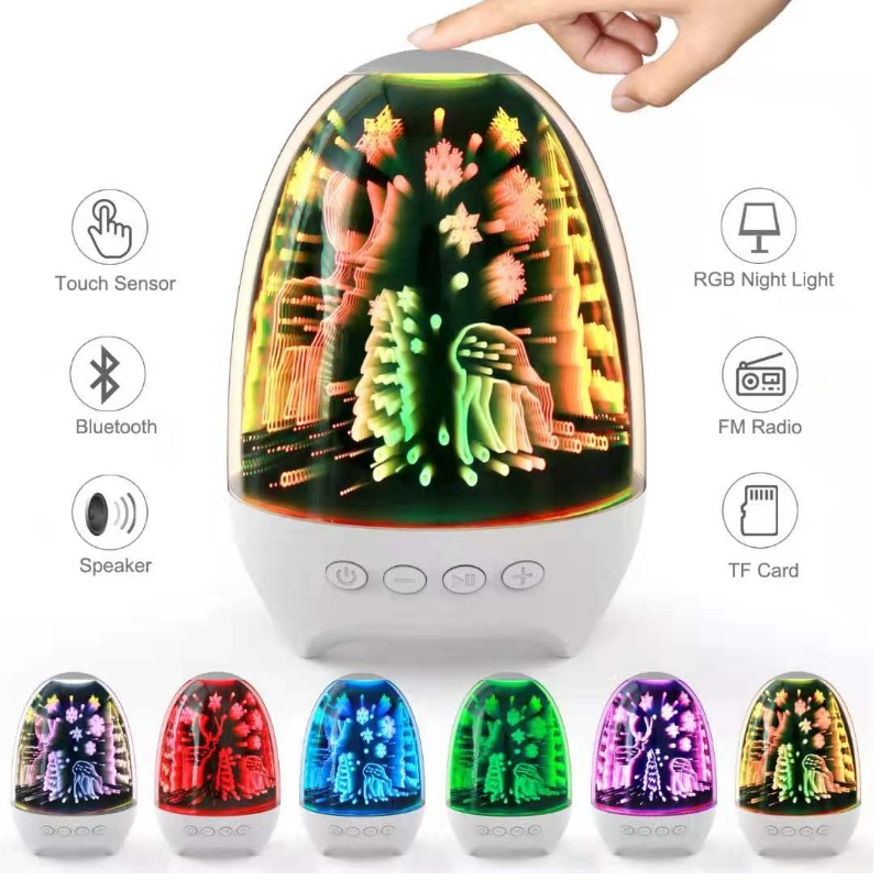 Cainteoir Bluetooth Iniompartha FB-BSK2 le 7 dathanna ag athrú soilsiú LED
