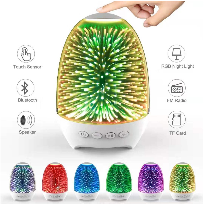 Cainteoir Bluetooth Iniompartha FB-BSK2 le 7 dathanna ag athrú soilsiú LED