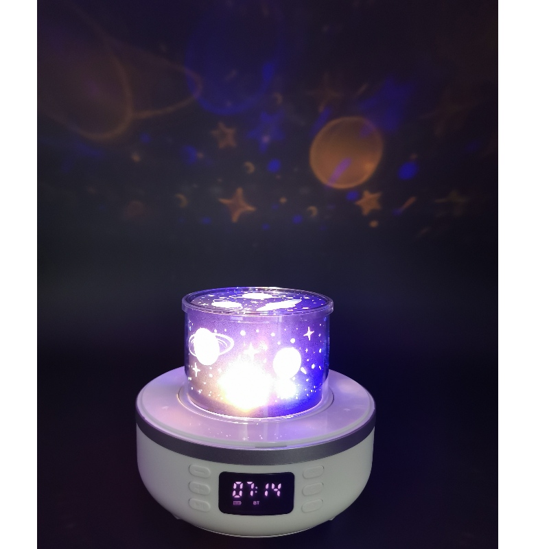 Cainteoir raidió bluetooth clog fb-BSK5 le lampa deisce, liathróid dhioscó agus soilsiú teilgin