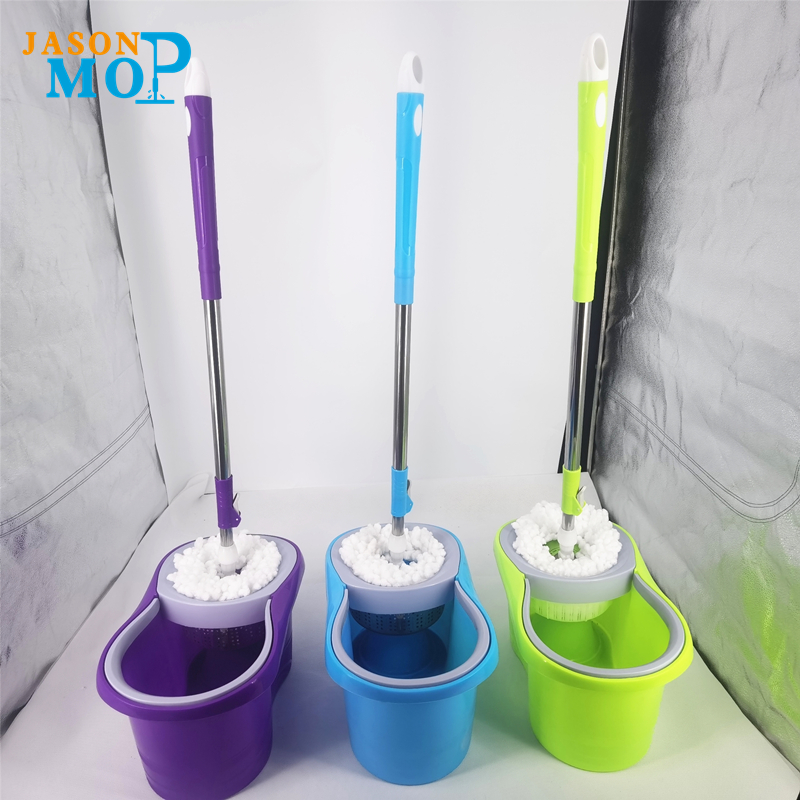 Jason Microfiber Spin MOP 360 Éasca Rothlach Buicéad MOP MOP Glanting SPLING MOP AGUS BUCKET