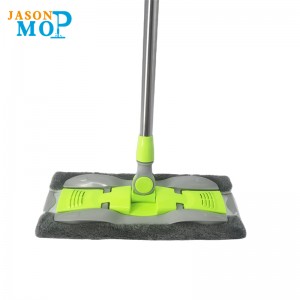 Jason Ard-chaighdeán Alúmanam Microfiber Microfiber Slat Cruach dhosmálta Solas Fadú Urlár MOP Flating