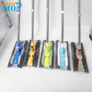 Jason Ard-chaighdeán Alúmanam Microfiber Microfiber Slat Cruach dhosmálta Solas Fadú Urlár MOP Flating