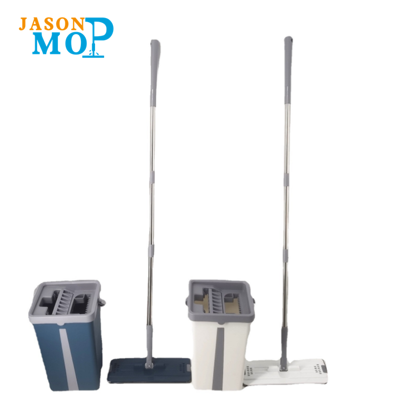Flat Clean Quick Glan Mop 360 Microfiber Teileascópach Urlár Dulering Uisce Squeeze Buicéad MOP le baile tirim agus fliuch mop