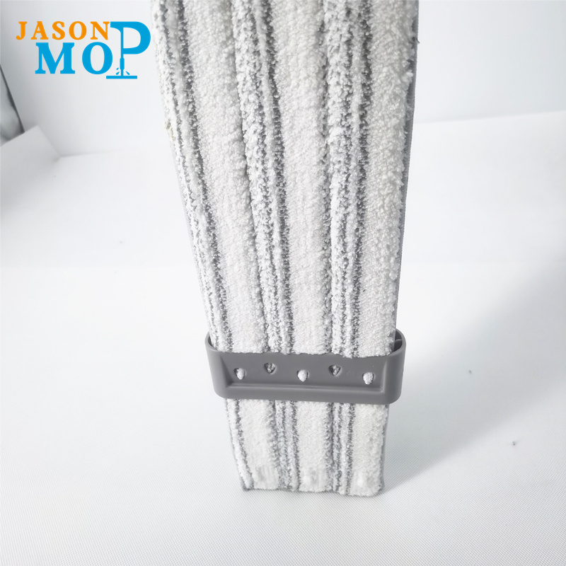 Microfiber Microfiber Ardchaighdeáin Microfiber Mop chun an lámh urláir a ghlanadh saor in aisce Squeeze Flat MOP