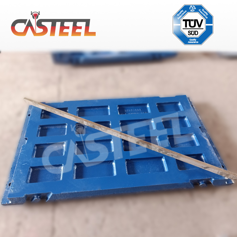 TEREX JW42 Fiacail Fiacail Mheánna Cairéil Jaw, Jawface Seasta, Swing Plate Jaw