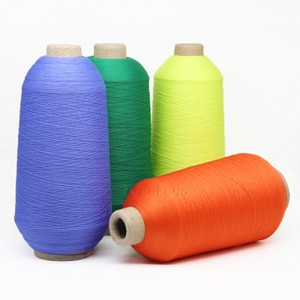 Polyester Yarn-poileistear monaróirí, soláthróirí agus onnmhaireoirí ar abhras poileistear alibaba.com100%