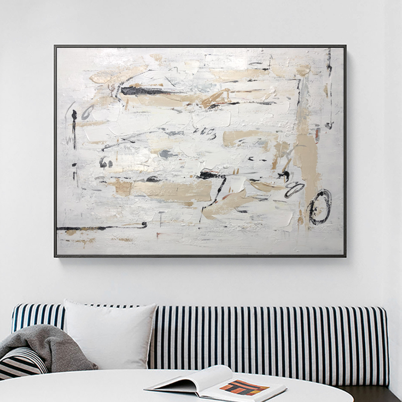 Mórdhíol Mór-Méid Méid Crochta Painting Péinteáil Abstract Péinteáil Ola Nua-Aimseartha Maisiú Seomra Maisiú
