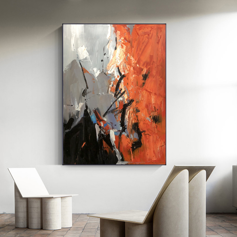 Maisiú Baile Ealaín Balla Balla Bunaidh lámhdhéanta Abstract Canbhás Péinteáil