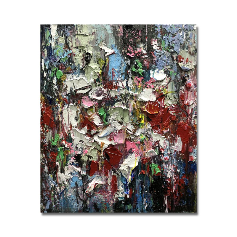 Maisiú Balla Iontrála Staighre Mórdhíola Art Nua-Aimseartha Péinteáil Pictiúr Pictiúr Pictiúr Ola Abstract