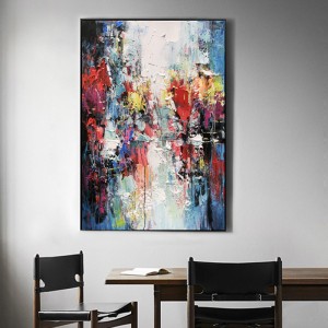 Péinteáil Éagsúla Abstract Simplí Abstract Péinteáilte Péinteáil Ola Ealaín Ealaíne Baile ar Chanbhás