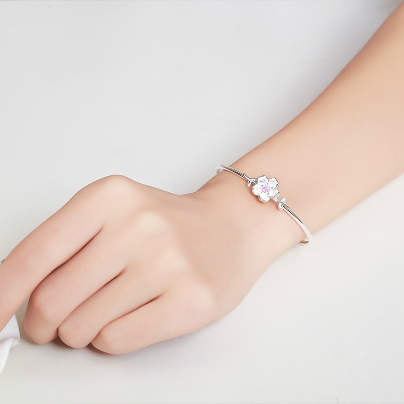 Pearsantacht Galánta Bracelet Silver Cherry Blossom