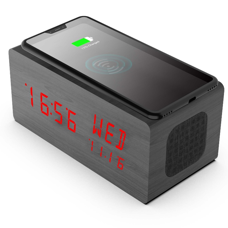Raidió clog Bluetooth fb-cr8j780x le charger gan sreang Qi