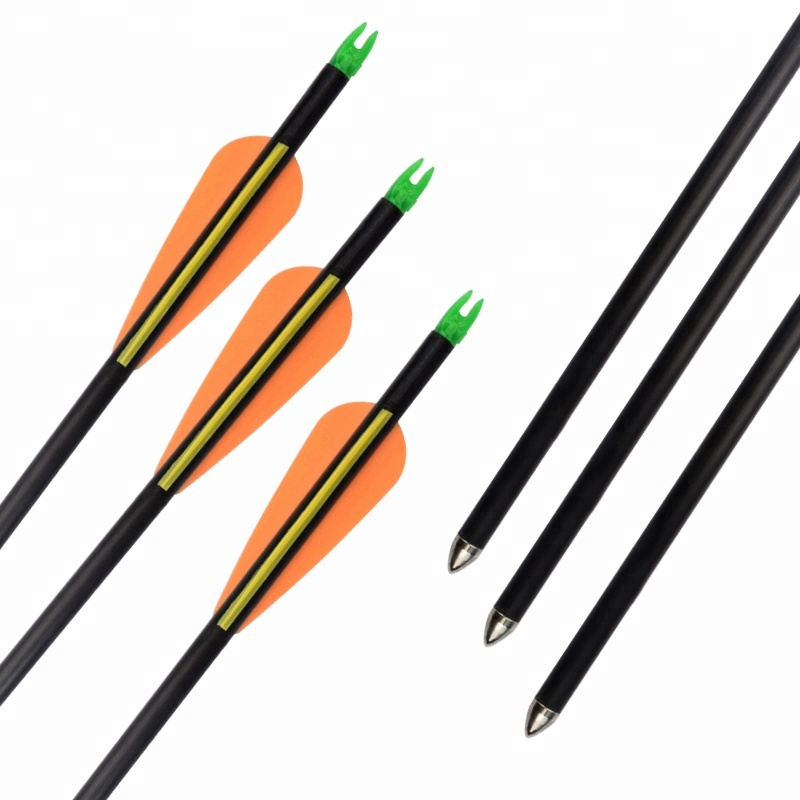 Elong Allamuigh 111414 30inch ID6mm Seafta Fiberglass Seafta Arrow le haghaidh Boghdóireacht Spóirt Allamuigh Lámhach