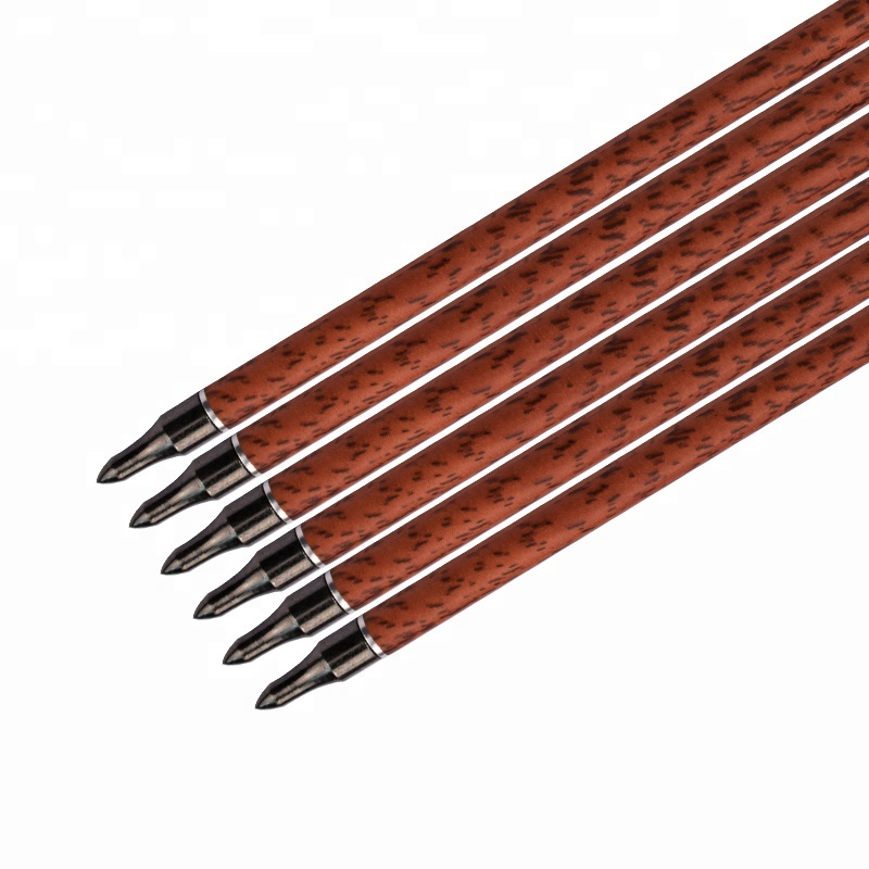 Elong Allamuigh 120077 ID6.2MM SP400 Red Wood Wood Arrow le Lámhach Boghdóireacht Cleite