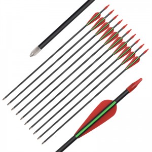 Elong Allamuigh 114478 ID5MM 28Inch fiberglass arrow Sruthlú TPU VINE do Boghdóireacht Sprioc Séip