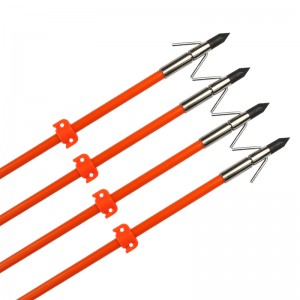 110021-og Elong Oddoor Od8mm 32inch Bowfishing arrow Fiberglass Seafta Seafta Boghdóireacht Iascaireacht Ag baint úsáide as
