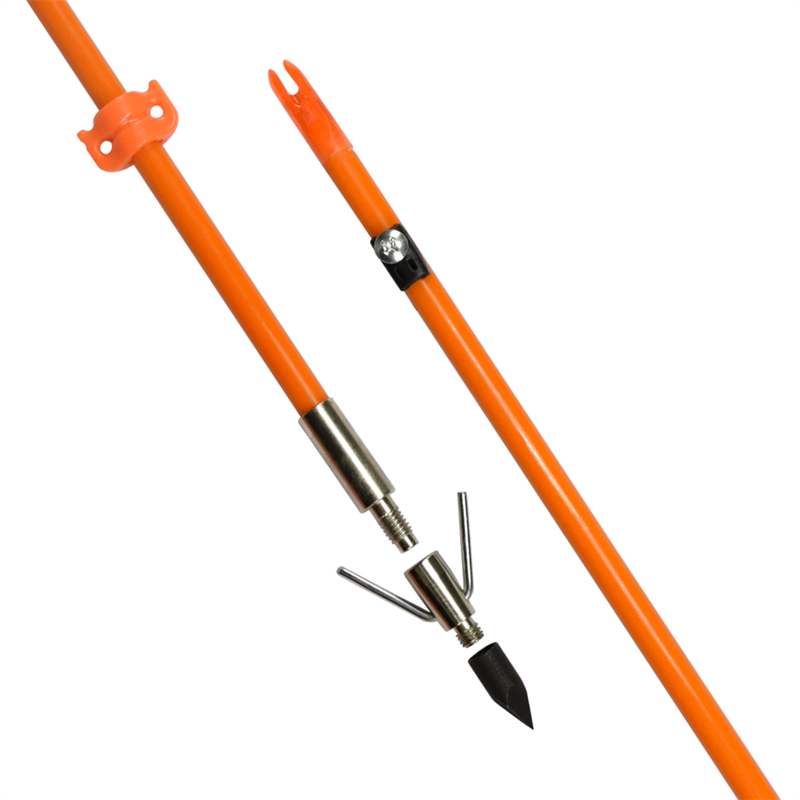 110021-og Elong Oddoor Od8mm 32inch Bowfishing arrow Fiberglass Seafta Seafta Boghdóireacht Iascaireacht Ag baint úsáide as