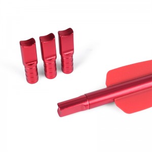 R9 EK Boghdóireacht Cuir isteach Alúmanam Arrow Nocks le haghaidh Archery Crossbow Arrow Fiach