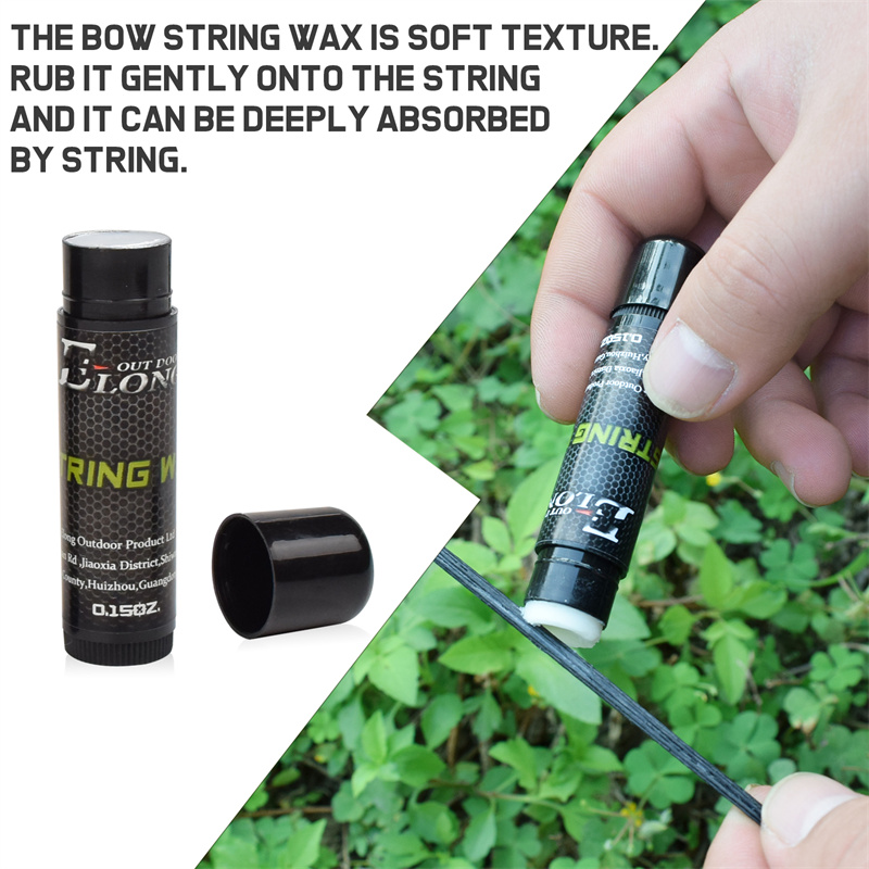 Elong Allamuigh 28002 Teaghrán Teaghrán Teaghrán Teaghrán Cosaint Uiscedhíonach Waterproof Brows Bowstring Céir a laghdú cuimilte agus cosc ​​a chur ar shrathaíocht